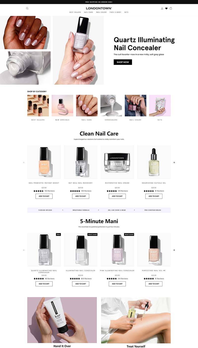 Londontown 美国清洁美妆护肤品购物网站