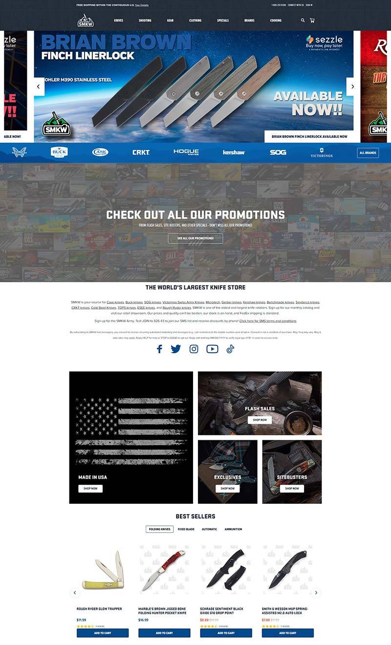 Smoky Mountain Knife Works 美国在线刀具品牌购物网站