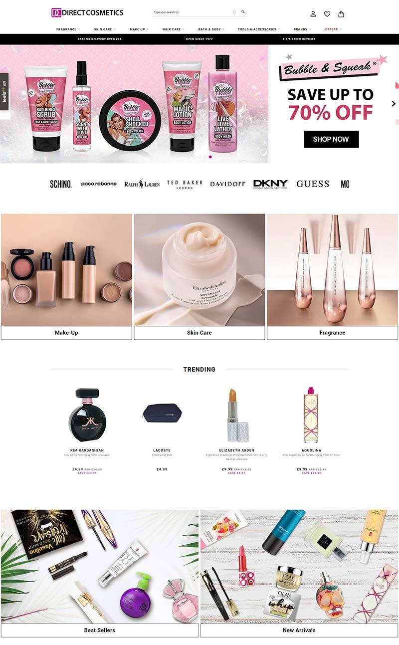 Direct Cosmetics 英国折扣香水化妆品购物网站