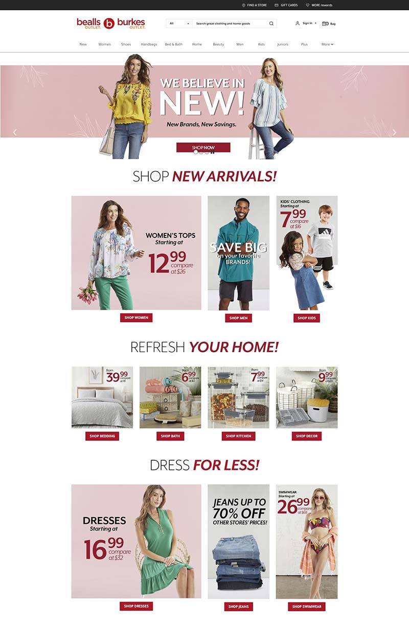 Burkes Outlet 美国时尚百货品牌购物网站