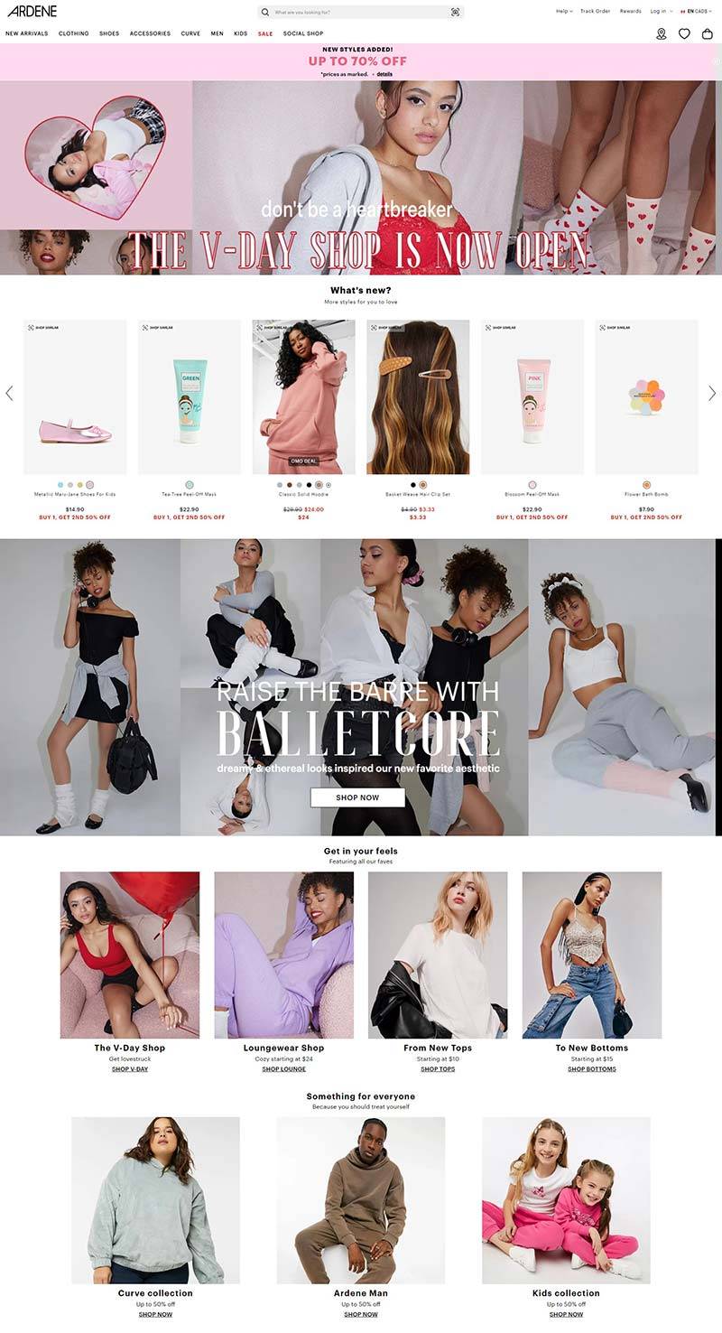 ARDENE CA 加拿大潮流女装品牌购物网站