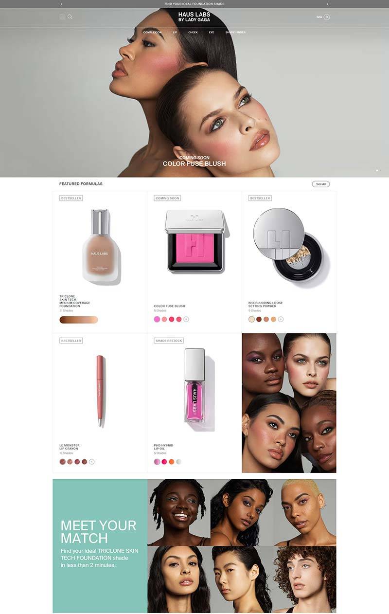 Haus Labs 美国清洁艺术美妆品牌购物网站