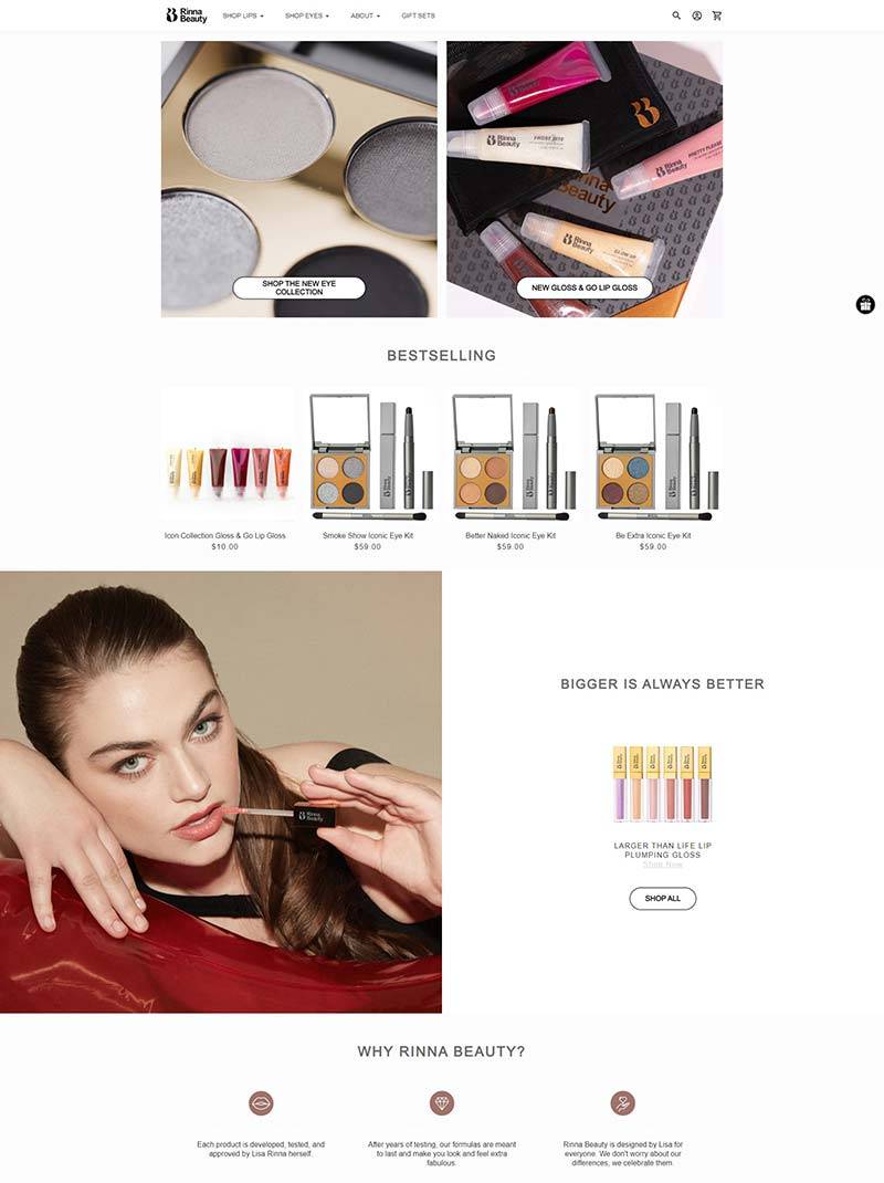 Rinna Beauty 美国奢华美妆品牌购物网站