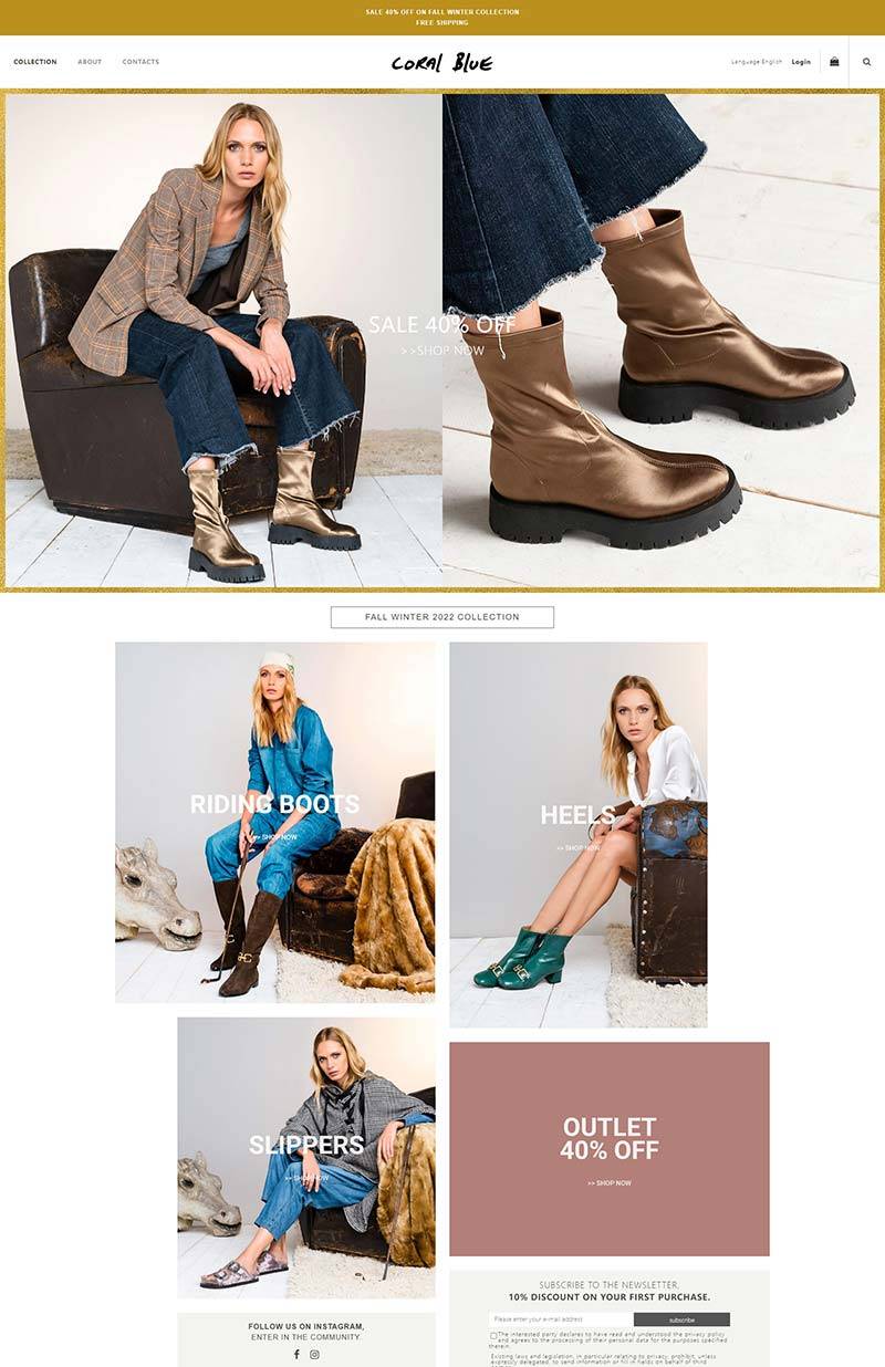 CoralBlue 意大利时尚女鞋品牌购物网站