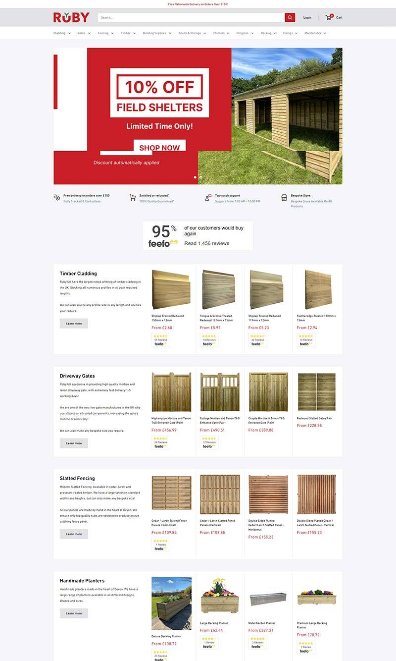 Ruby Group 英国木制家园装饰购物网站