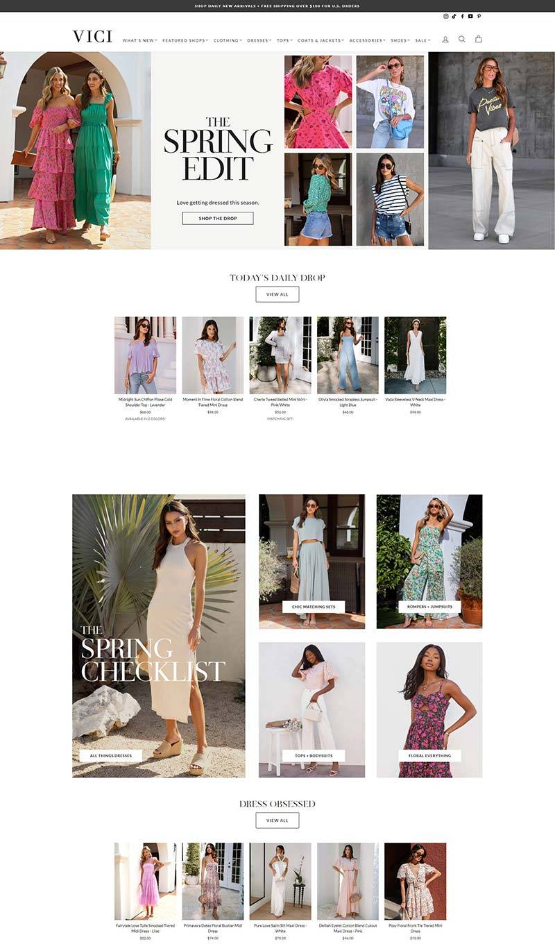 VICI 美国时尚精品女装品牌购物网站