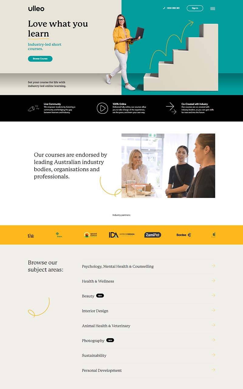 Ulleo AU 澳大利亚在线短期课程学习网站