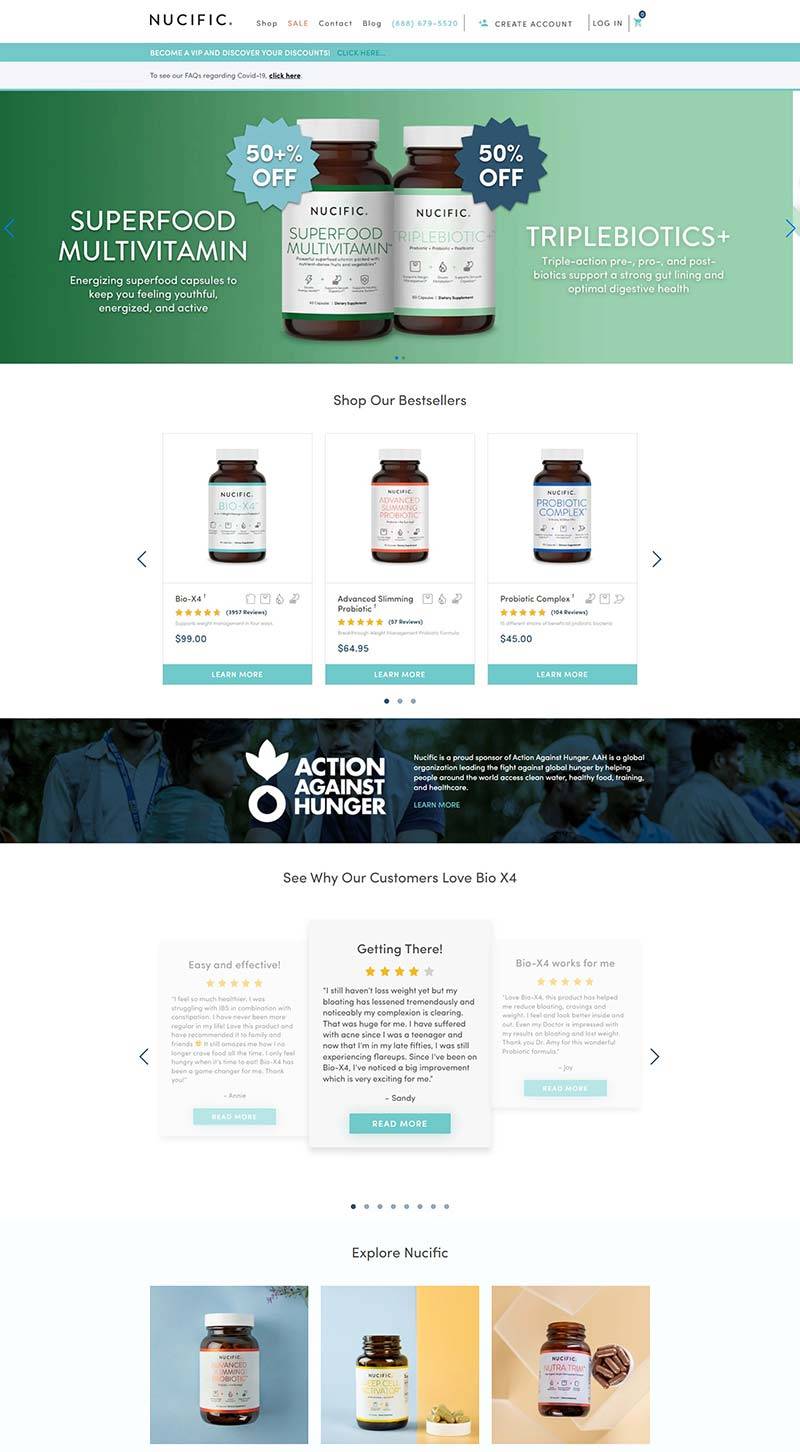 Nucific 美国天然消化补充剂购物网站