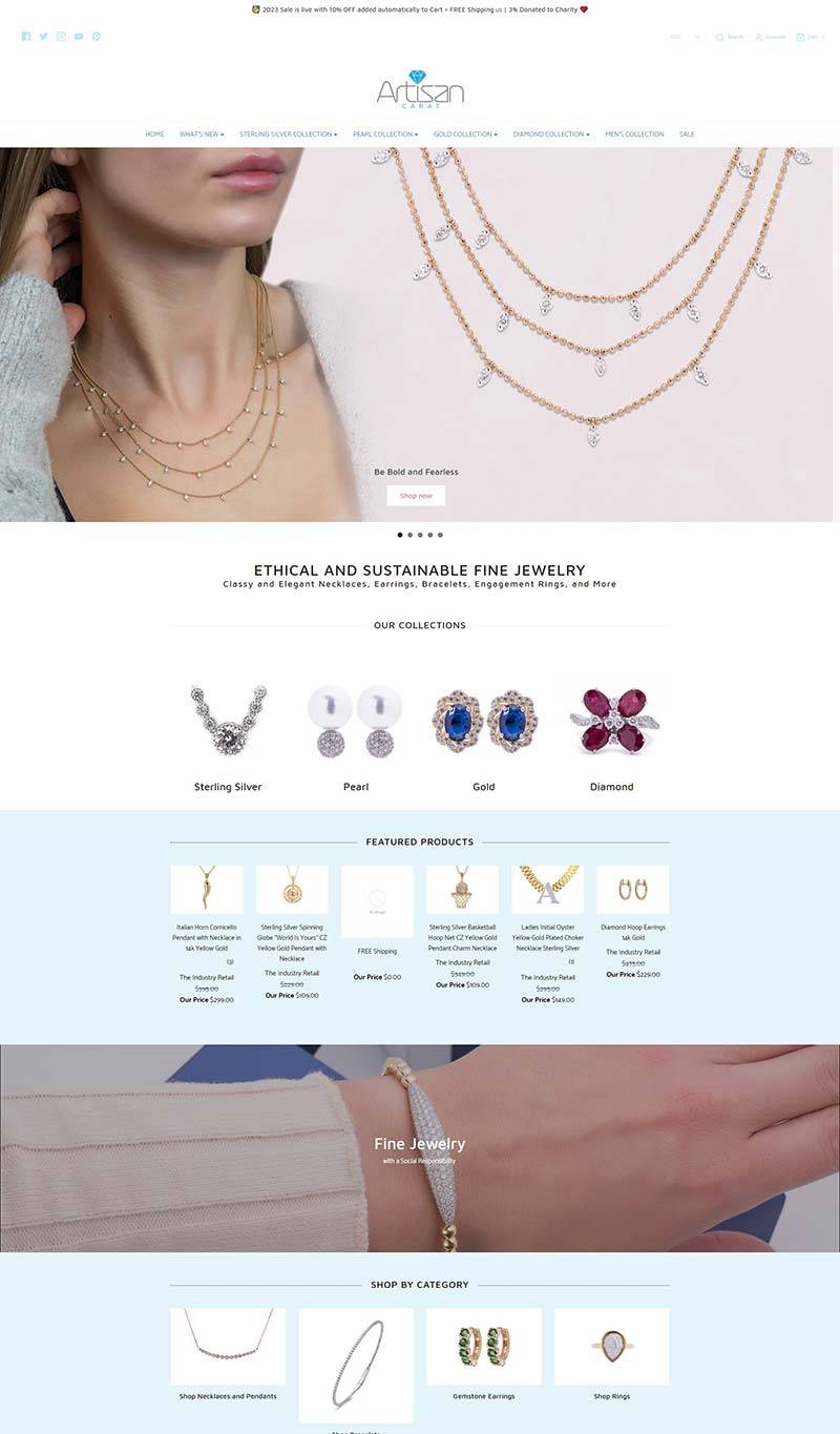 Artisan Carat 美国高级珠宝饰品购物网站