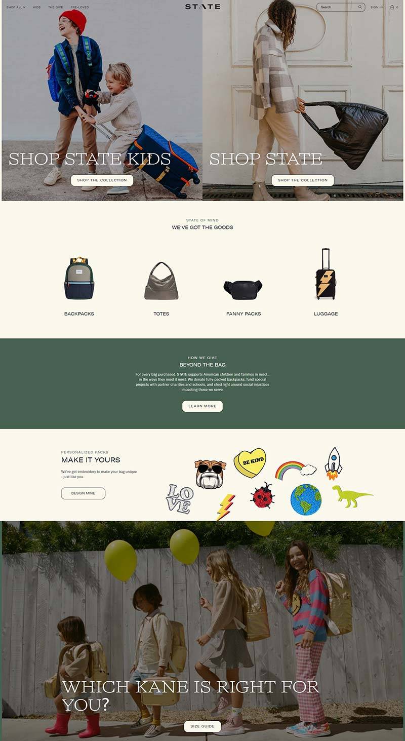 STATE BAGS 美国时尚背包品牌购物网站