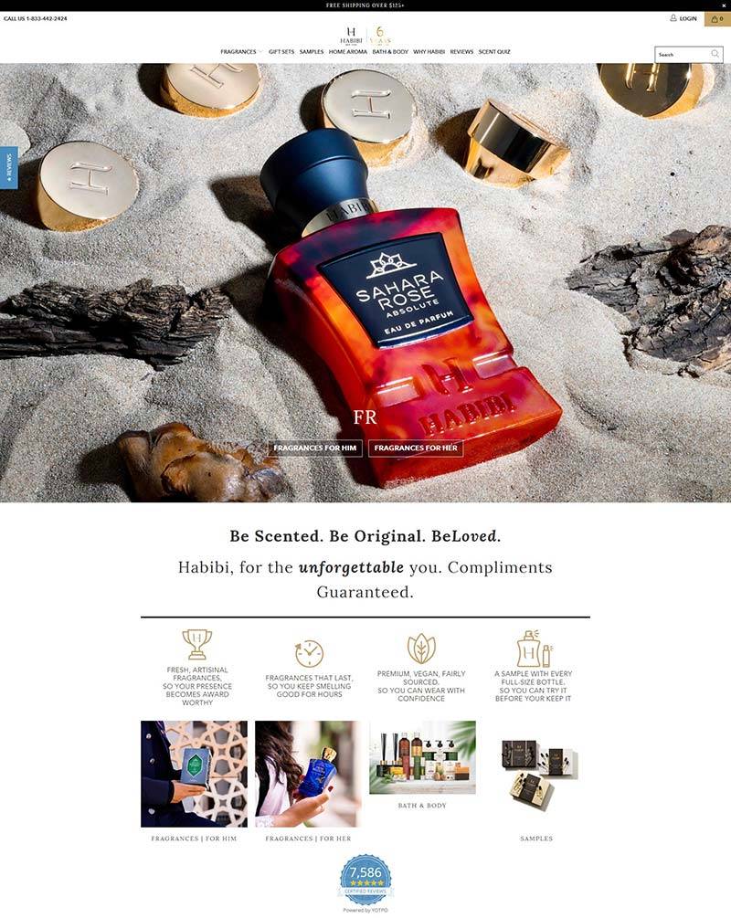 HABIBI NY 美国奢华香水品牌购物网站