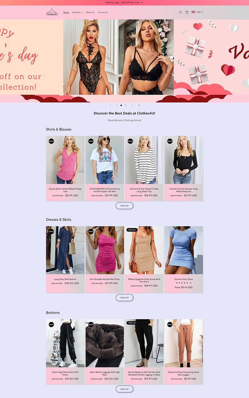 Clothes4U 美国女性时尚品牌购物网站