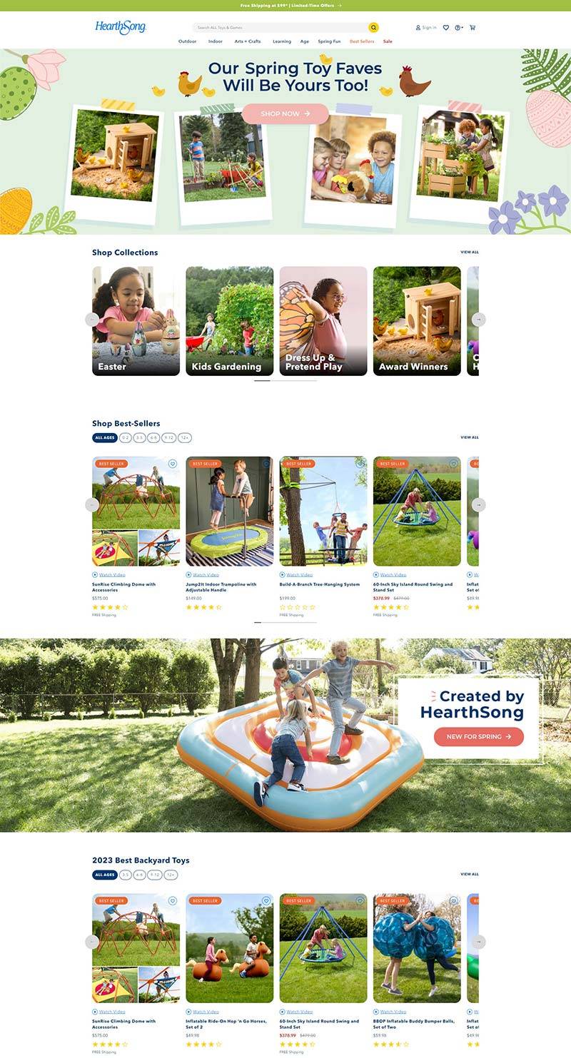 HearthSong 美国知名儿童玩具品牌购物网站