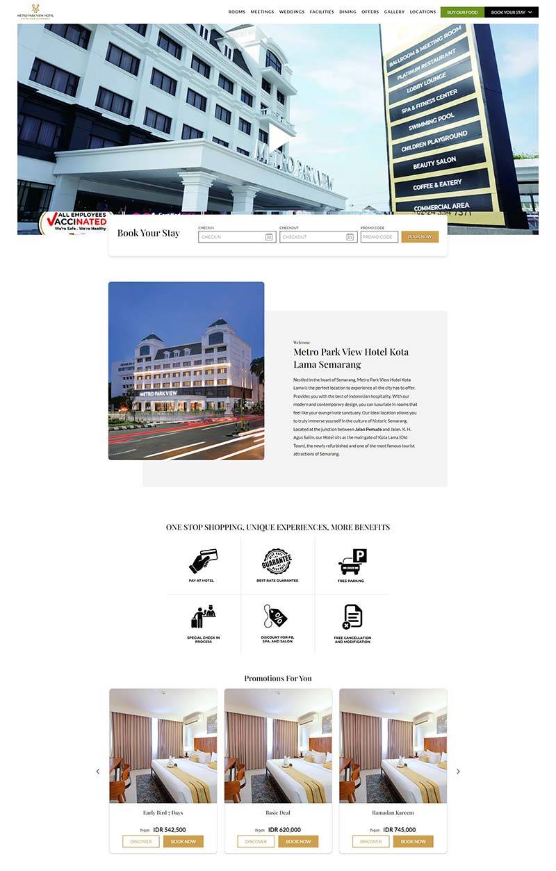 Metro Park View Hotel 印尼度假酒店在线预定网站