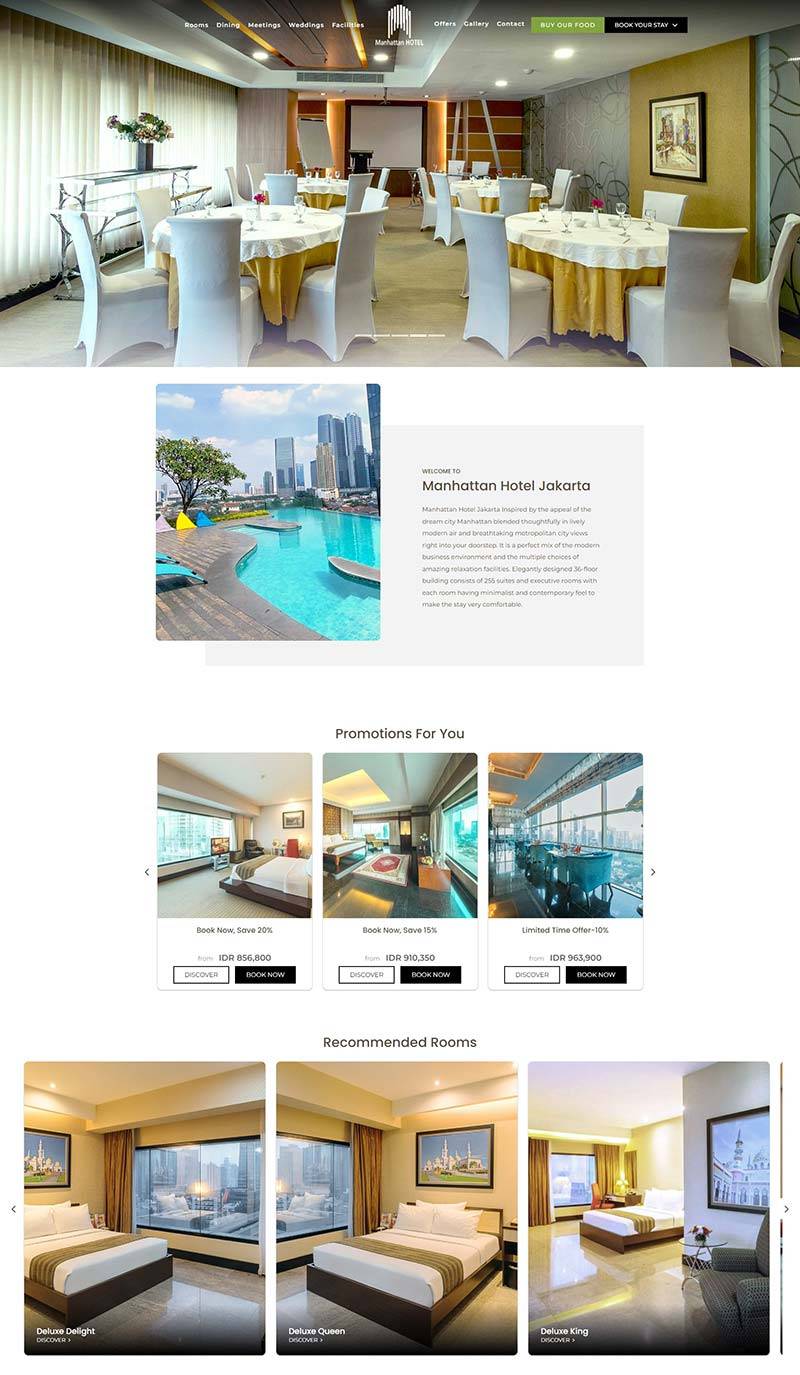 Manhattan Hotel 印尼度假酒店预定网站