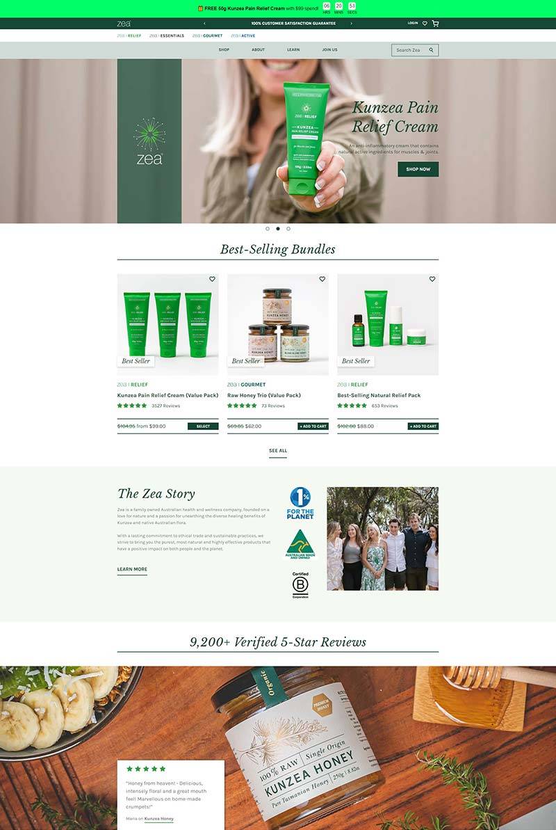 Zea AU 澳大利亚天然健康产品购物网站