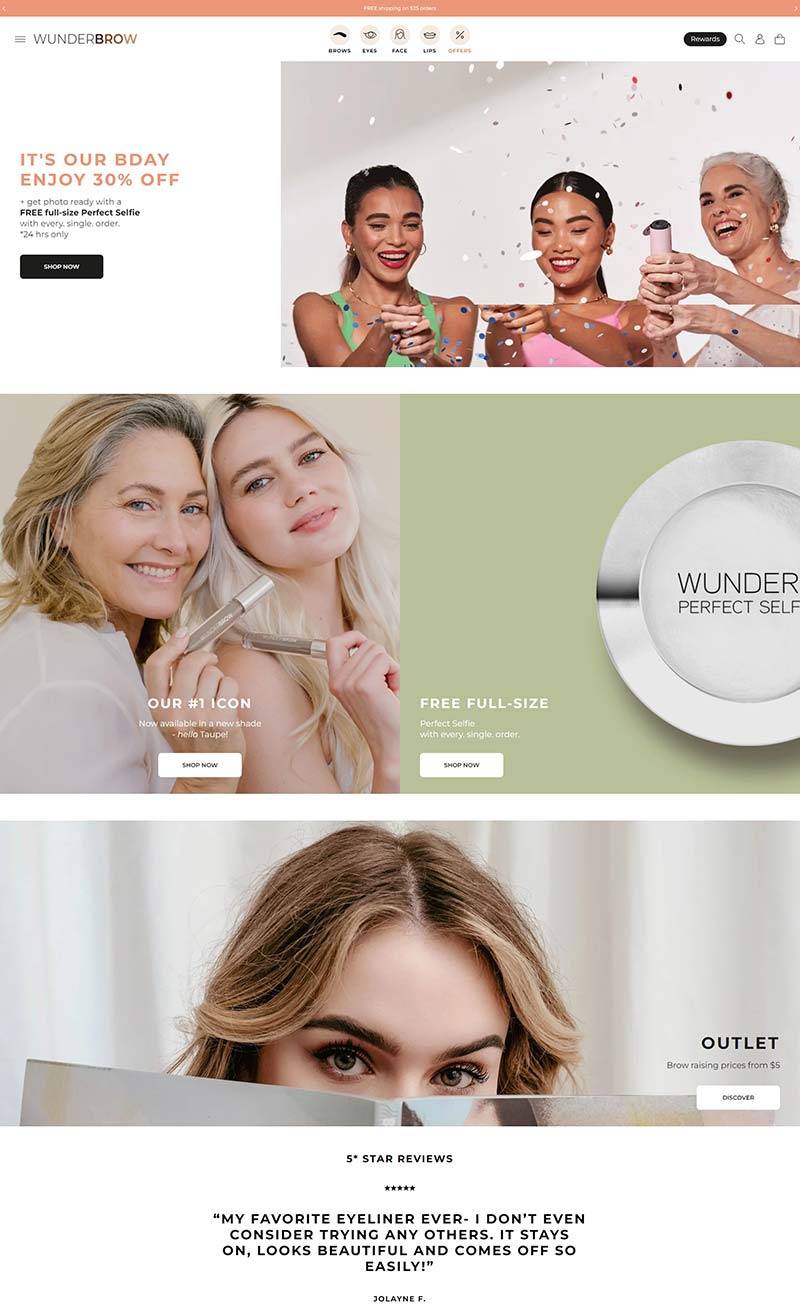 WUNDERBROW 美国眉部美妆产品购物网站