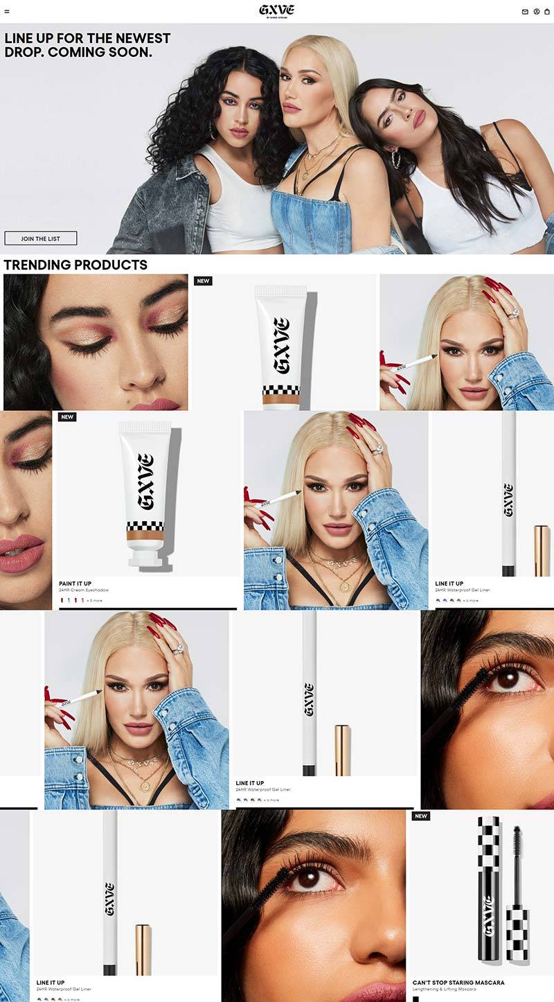 GXVE Beauty 美国专业美妆品牌购物网站