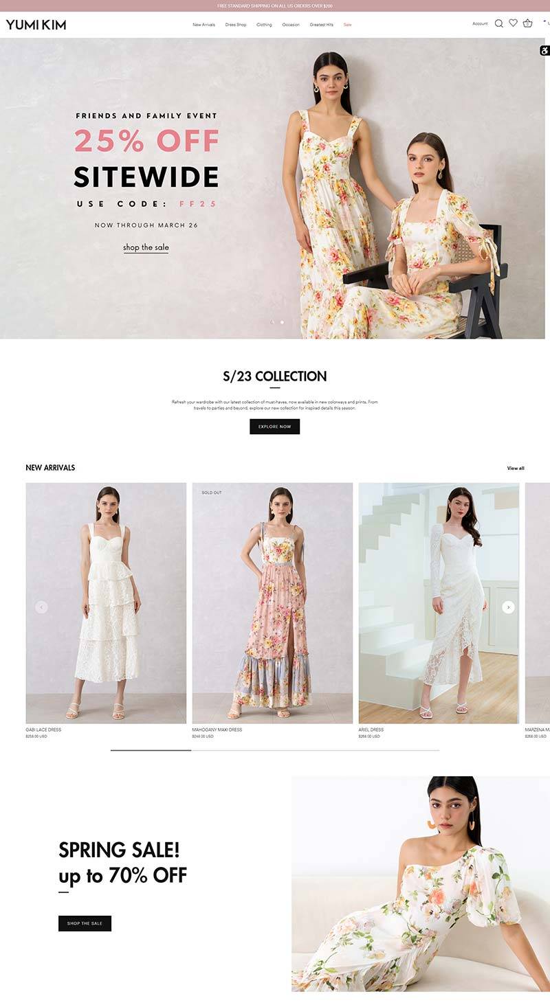 YUMI KIM 美国时尚女装品牌购物网站