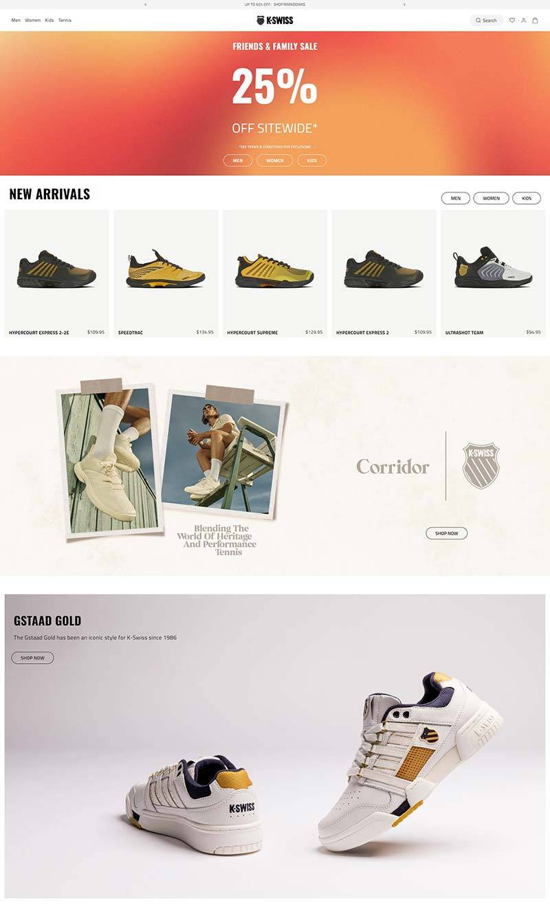 K-Swiss 美国运动休闲鞋品牌购物网站