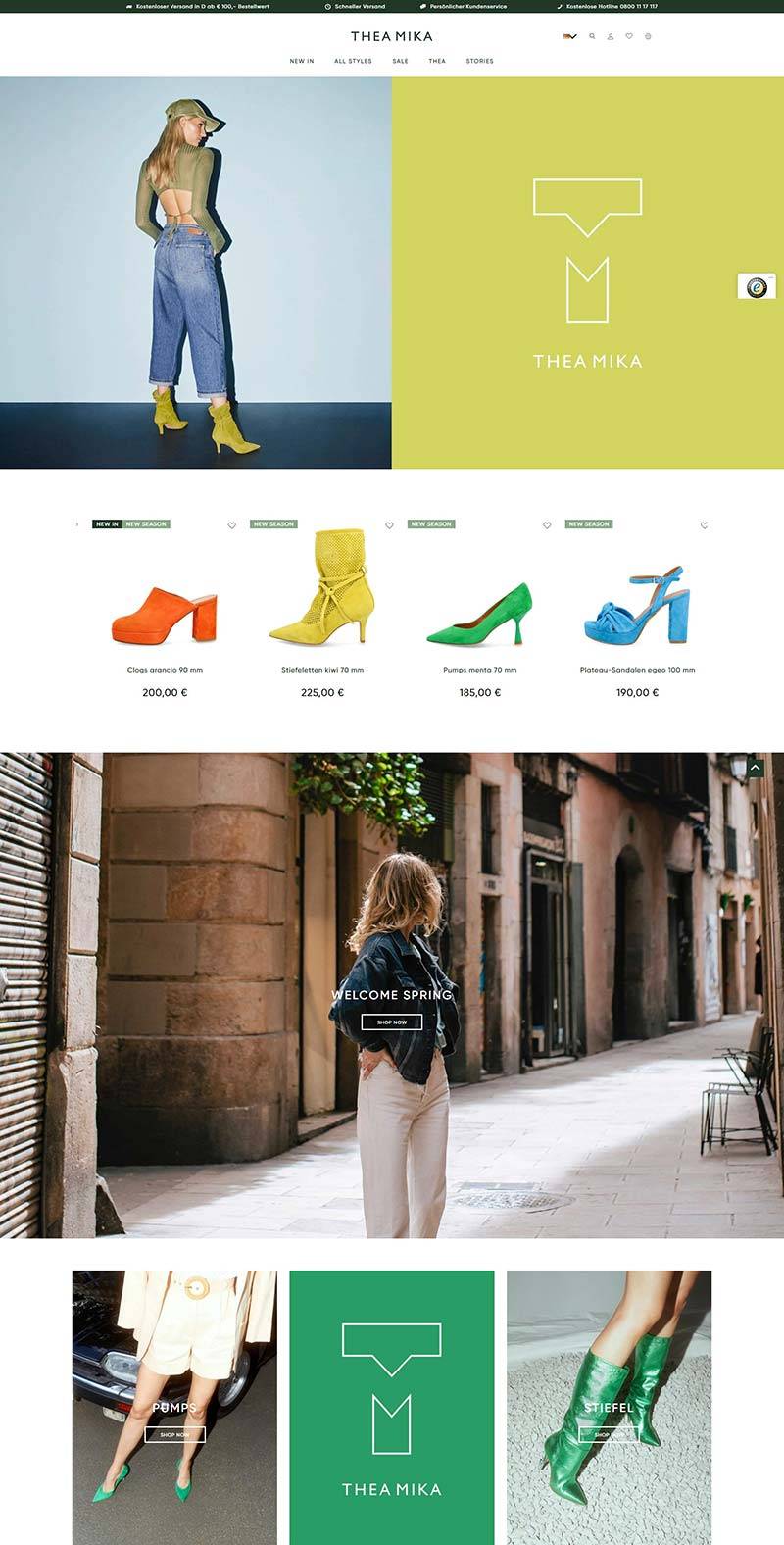 Thea Mika 德国时尚女鞋品牌购物网站