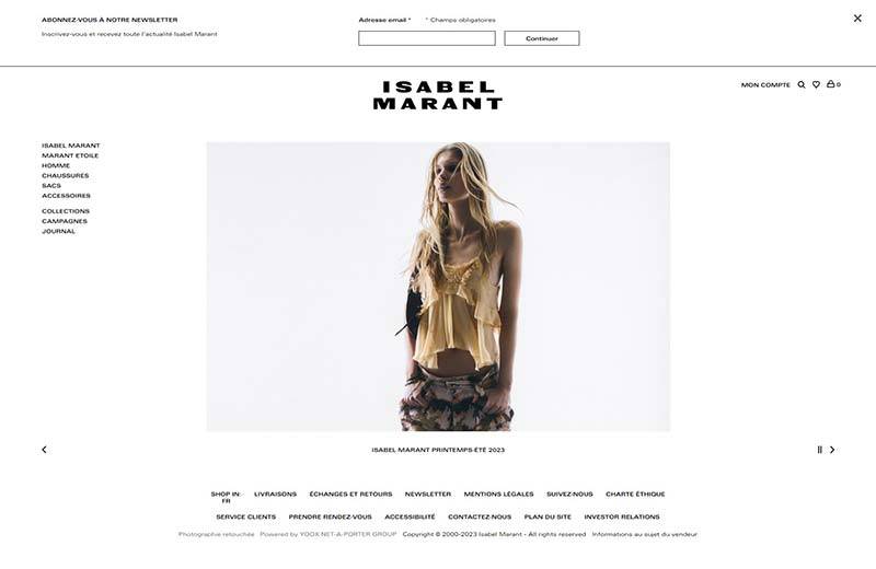 ISABEL MARANT 法国高端时装品牌购物网站
