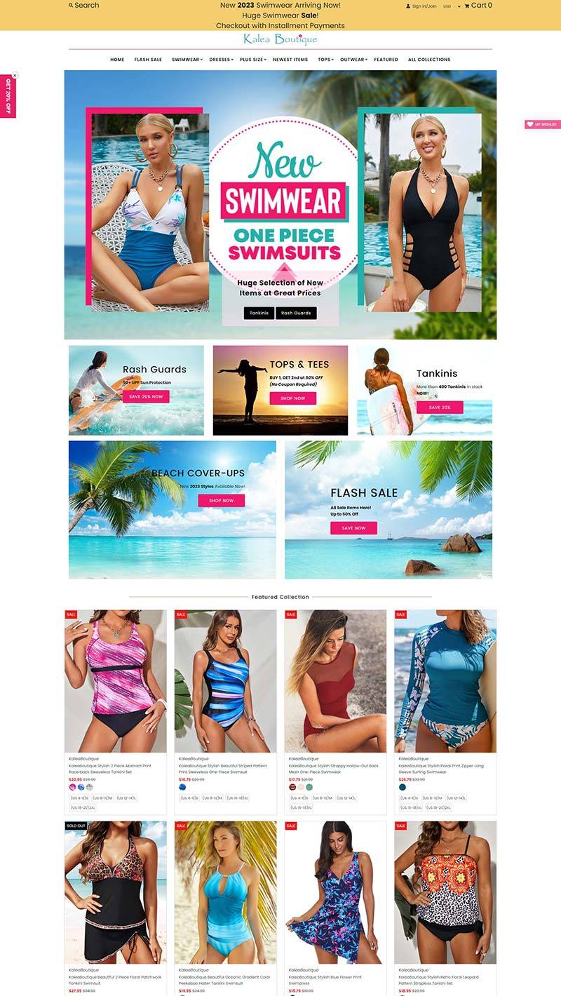 Kalea Boutique 美国平价女性服装购物网站