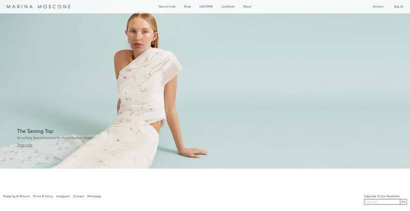 Marina Moscone 加拿大奢华女装品牌购物网站