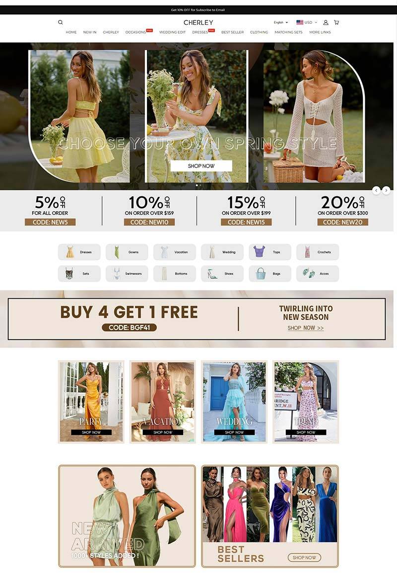 Cherley 中国时尚服装品牌购物网站