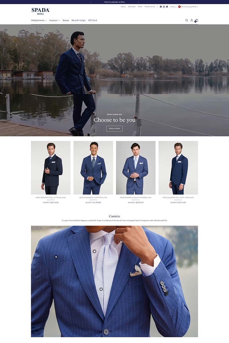 Spada Roma 意大利高端男装品牌购物网站