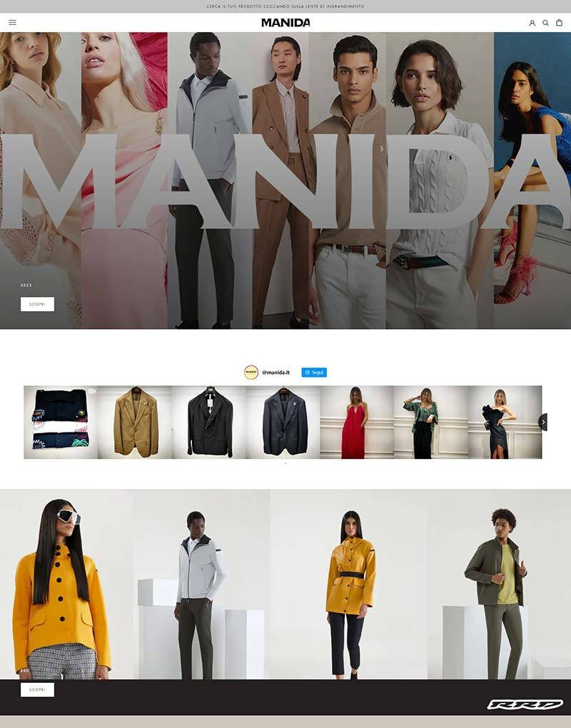 MANIDA 意大利时尚服装配饰购物网站