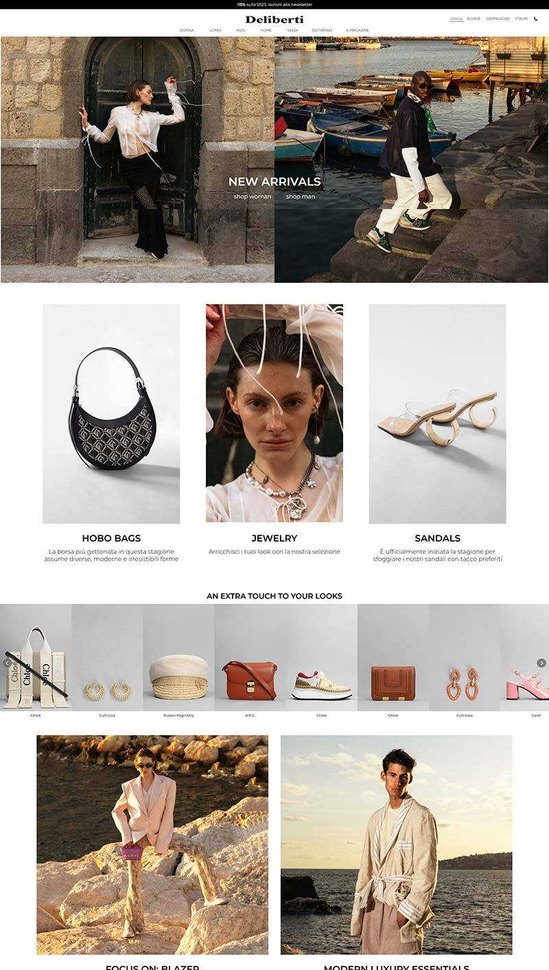 Deliberti 意大利奢侈时尚品牌购物网站