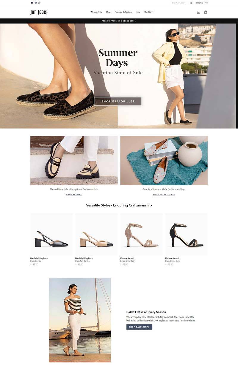 Jon Josef  美国舒适女鞋品牌购物网站