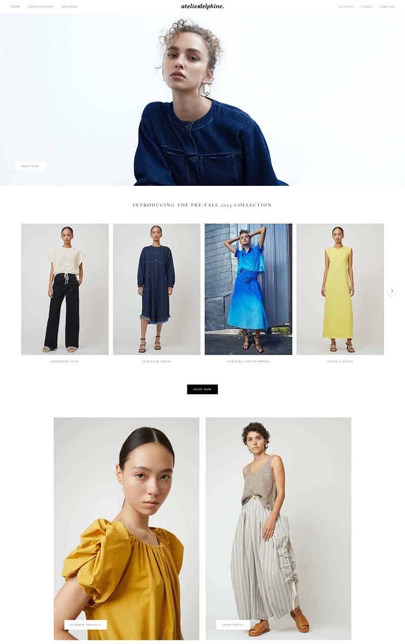 Atelier Delphine 美国休闲女装品牌购物网站