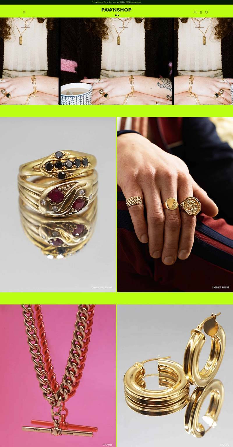 PAWNSHOP Jewelry 英国高级珠宝品牌购物网站