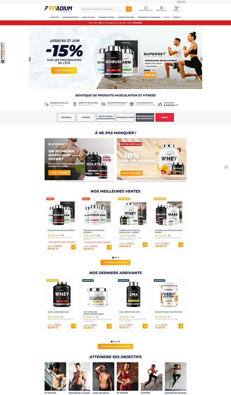 Fitadium FR 法国健身健美补充剂购物网站