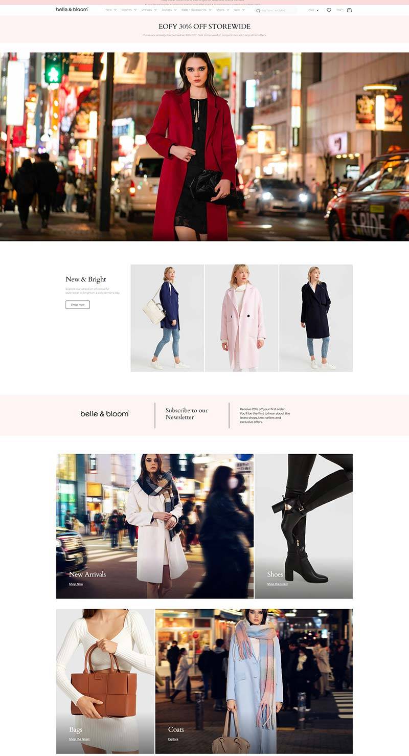 Belle & Bloom AU 澳洲生活女装品牌购物网站