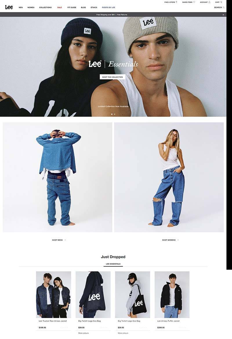Lee Jeans AU 美国牛仔服装品牌澳洲官网