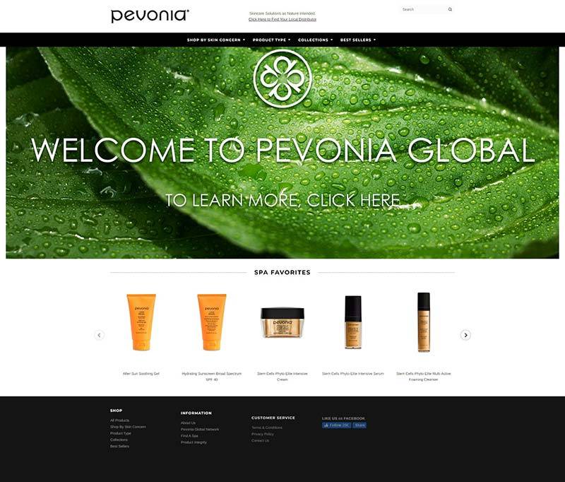 Pevonia botanica 美国天然护肤品牌购物网站