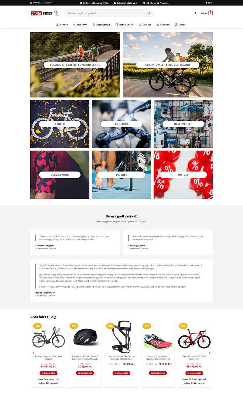 Dania Bikes 丹麦自行车配件装备购物网站