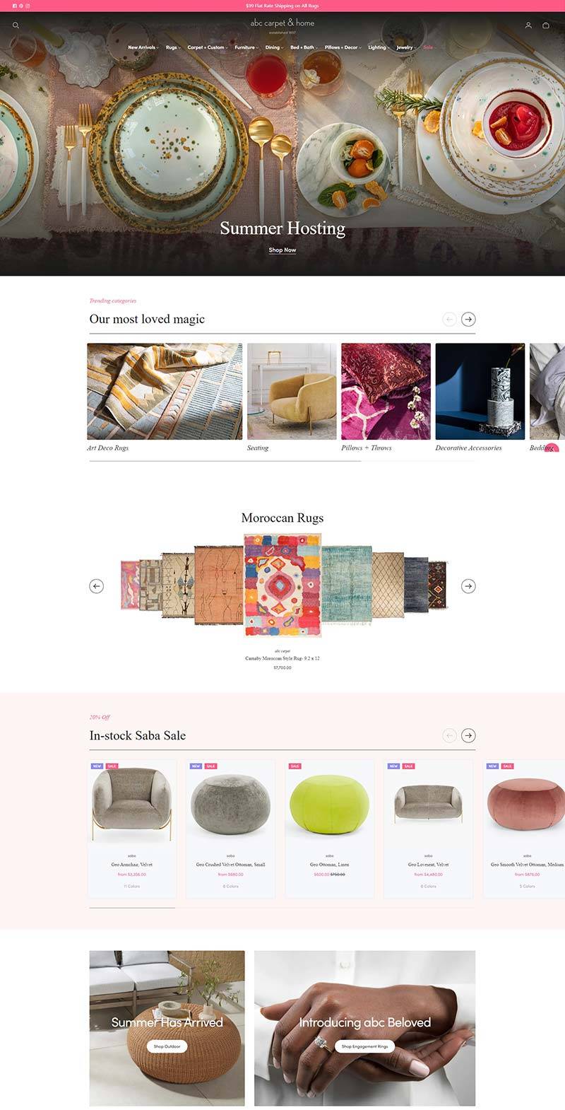 ABC Carpet & Home 美国室内家居装饰购物网站