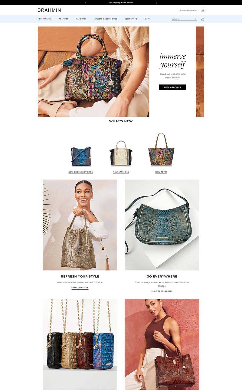 Brahmin 美国手袋配饰品牌购物网站