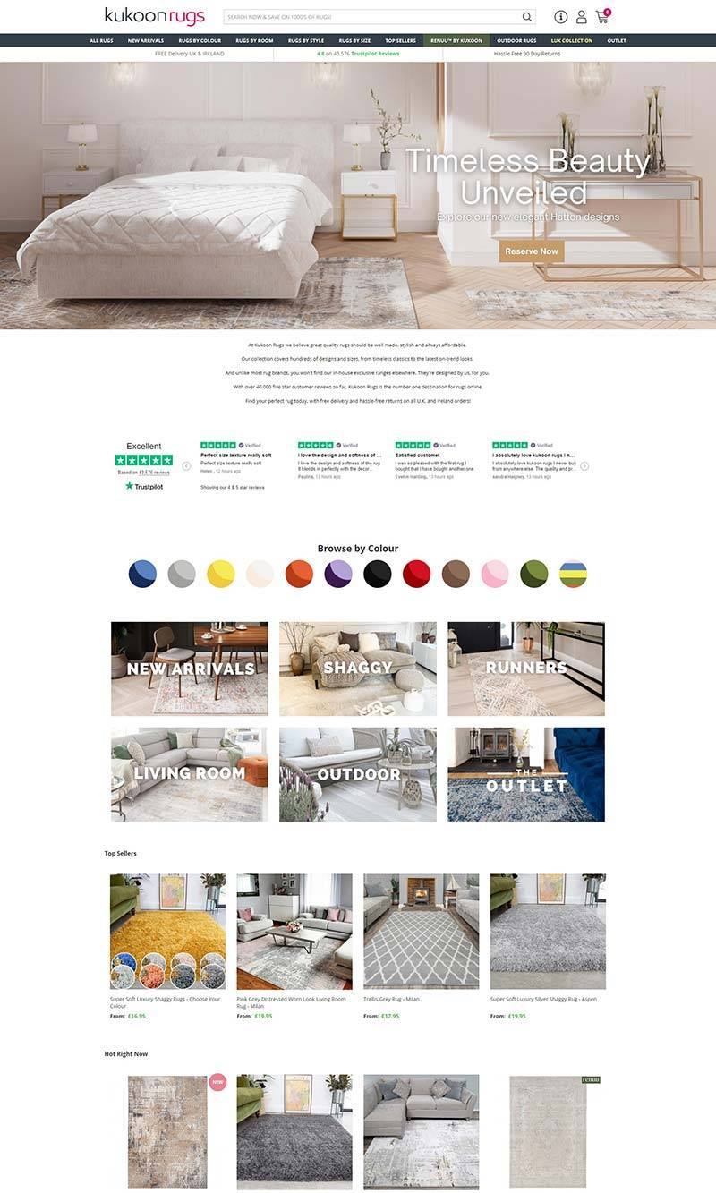Kukoon Rugs 英国居家地毯品牌购物网站
