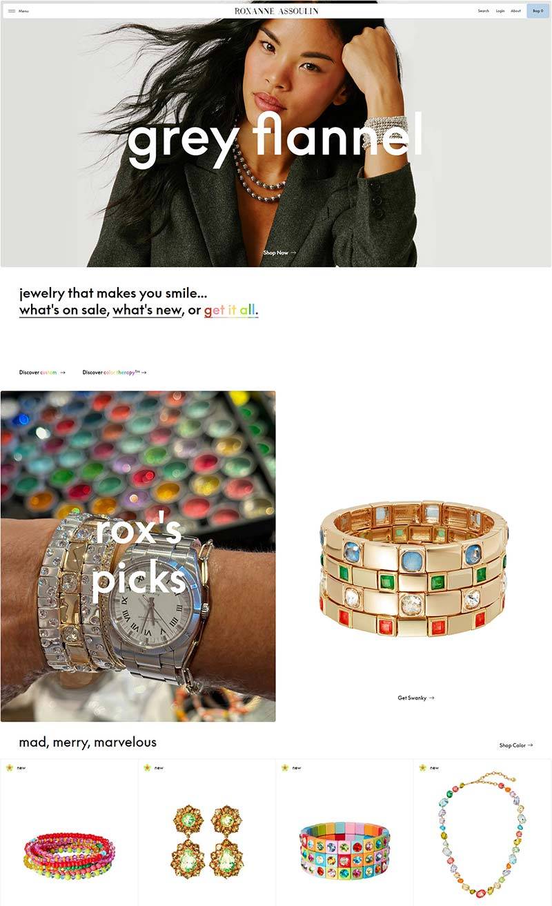 Roxanne Assoulin 美国设计师珠宝饰品购物网站