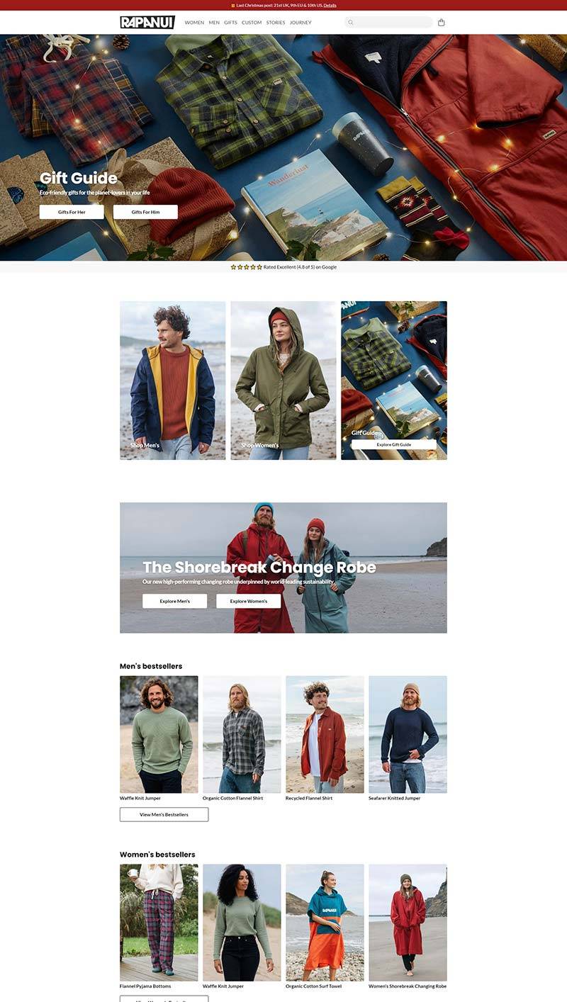 Rapanui 英国时尚环保服饰购物网站