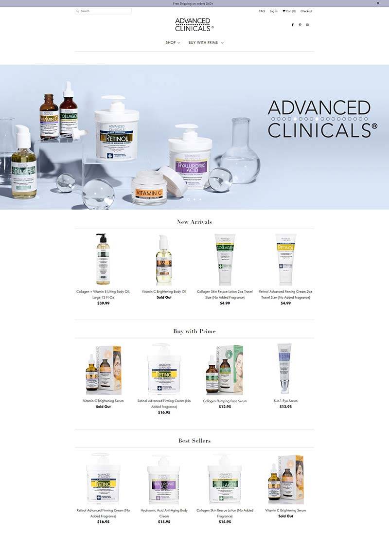Advanced Clinicals 美国皮肤头部护理品牌购物网站