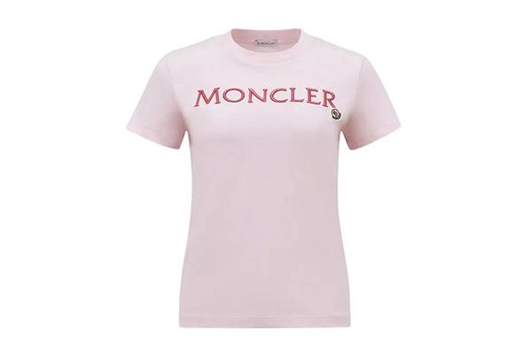 【Moncler】48折，粉色logo T恤