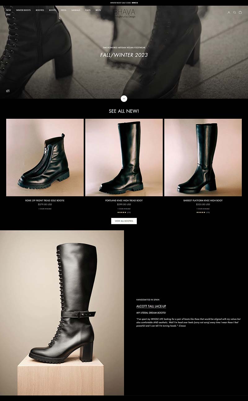 Bhava 美国环保时尚女鞋购物网站