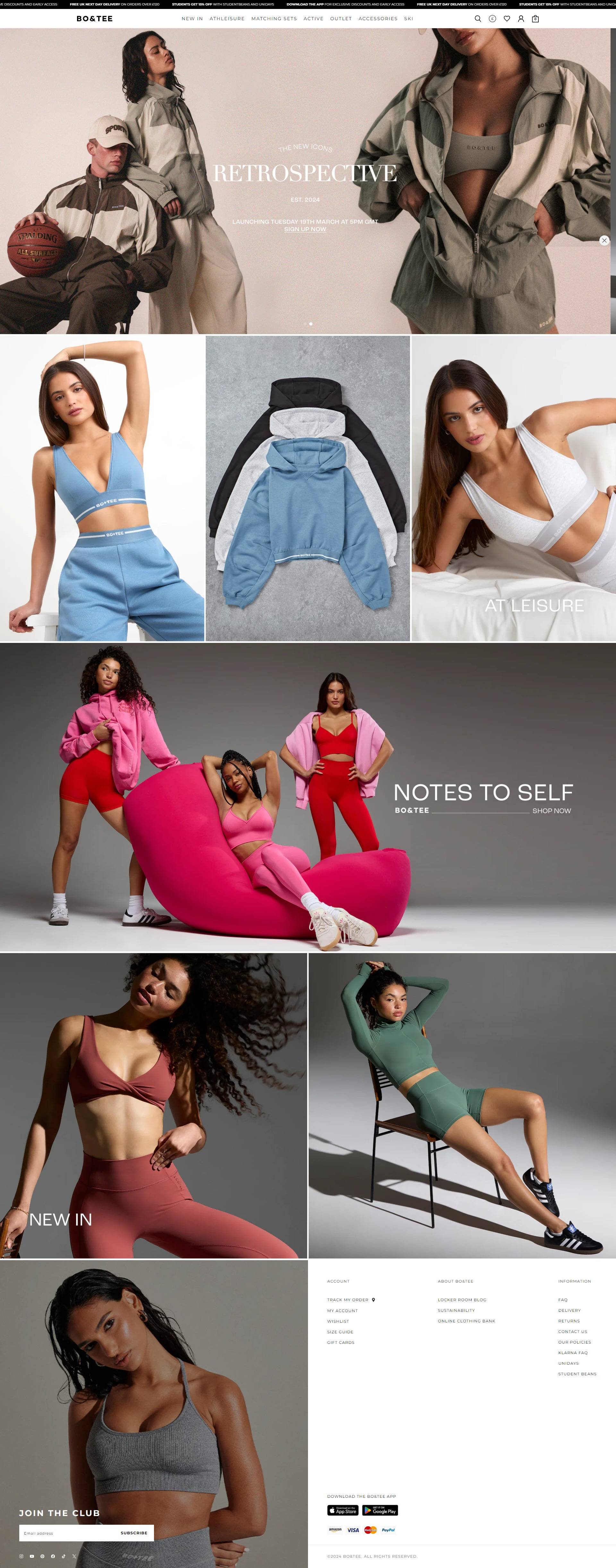 Bo&Tee 英国运动休闲女装品牌购物网站