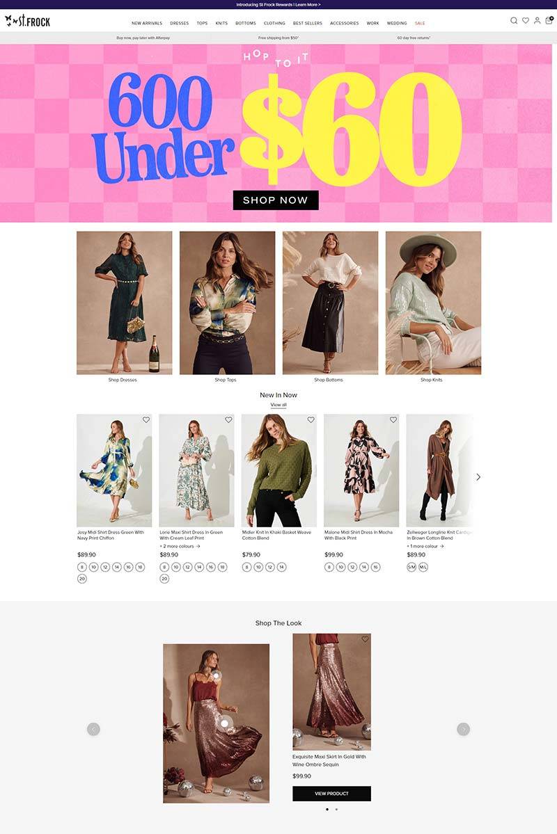  St.Frock 澳洲女性连衣裙品牌购物网站